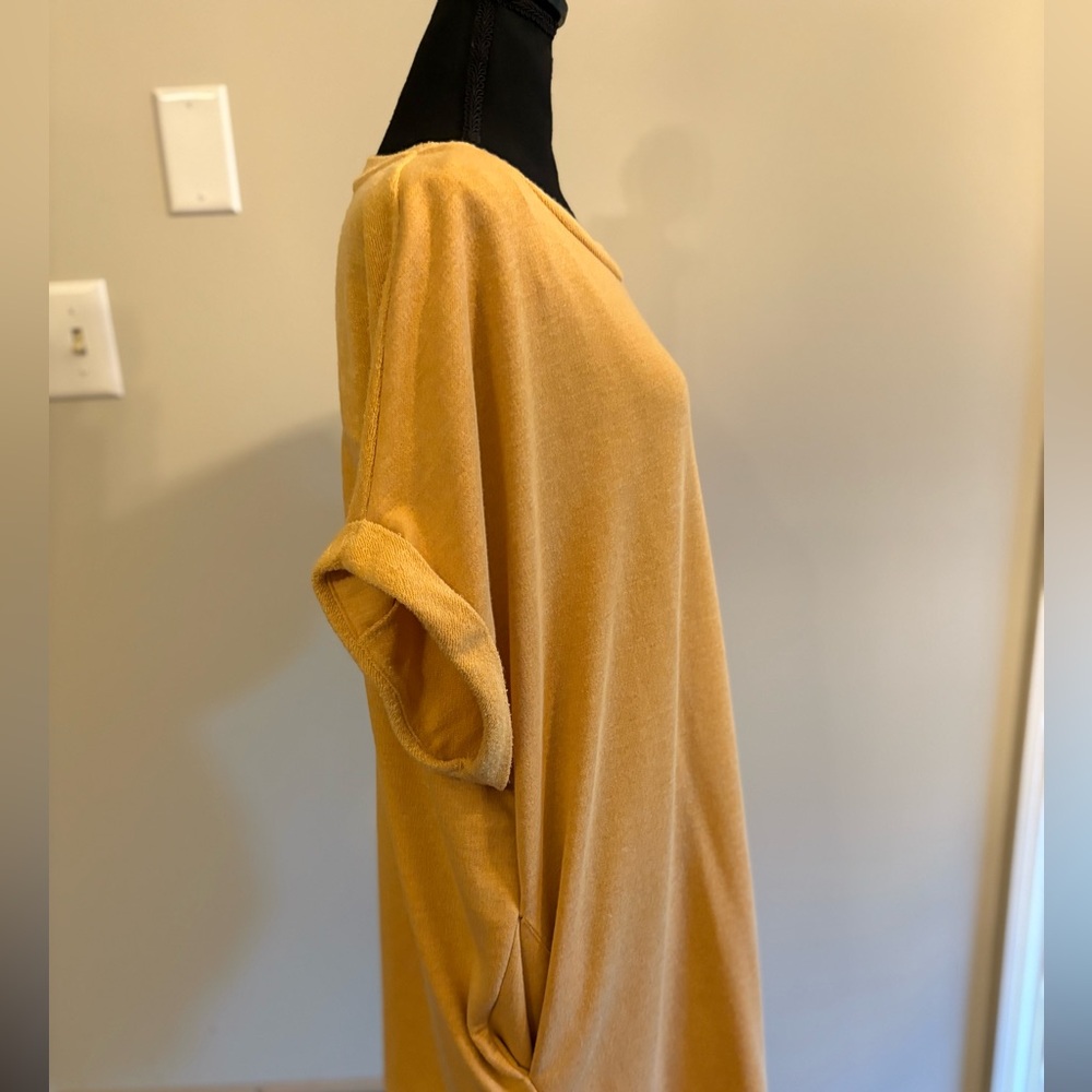 Umgee Mustard Mini Dress - Picture 2 of 6